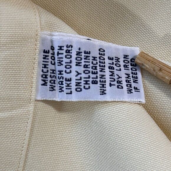 Ralph Lauren Button Down Mens XL Classic Fit Silk Blend Long Sleeve Yellow - Picture 16 of 16